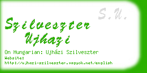 szilveszter ujhazi business card